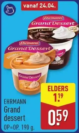 ALDI Ehrmann Grand dessert aanbieding