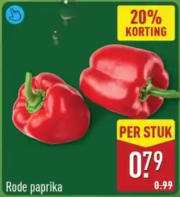 ALDI Rode paprika aanbieding