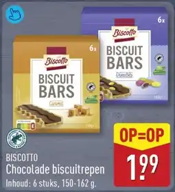 ALDI Biscotto Chocolade biscuitrepen aanbieding