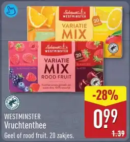 ALDI Westminster Vruchtenthee aanbieding