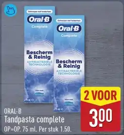 ALDI Oral-B Tandpasta complete aanbieding
