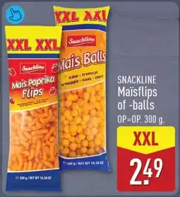 ALDI Snackline Maïsflips of balls aanbieding