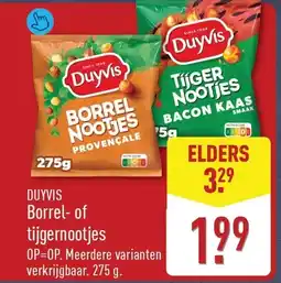 ALDI Duyvis Borrel of tijgernootjes aanbieding