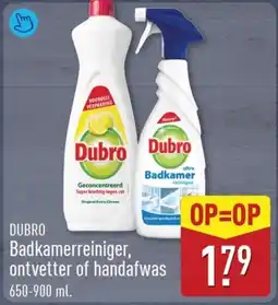 ALDI Dubro Badkamerreiniger, ontvetter of handafwas aanbieding