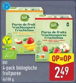 ALDI Bio biologische fruitpuree aanbieding