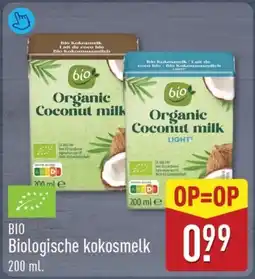 ALDI Bio Biologische kokosmelk aanbieding