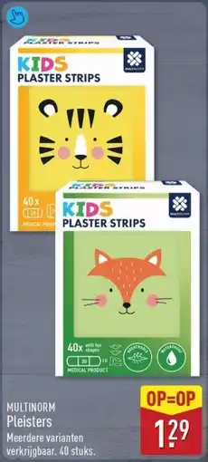 ALDI Multinorm Pleisters aanbieding