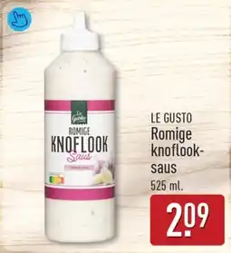 ALDI Le gusto Romige knoflooksaus aanbieding