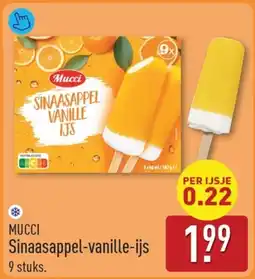 ALDI Mucci Sinaasappel-vanille-ijs aanbieding