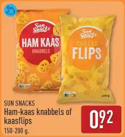 ALDI Sun Snacks Ham-kaas knabbels of kaasflips aanbieding
