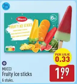 ALDI Mucci Fruity ice sticks aanbieding