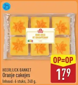 ALDI Heerlijck banket Oranje cakejes aanbieding