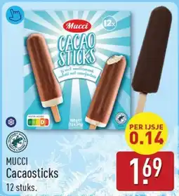 ALDI Mucci Cacaosticks aanbieding