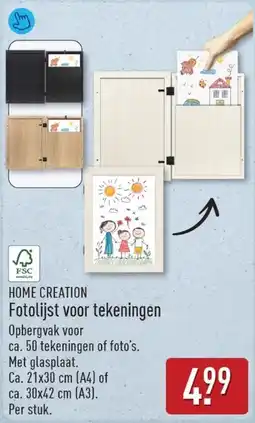 ALDI Home creation Fotolijst voor tekeningen aanbieding