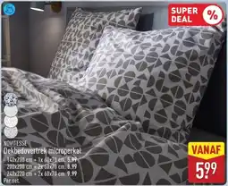 ALDI Novitesse Dekbedovertrek microperkal aanbieding
