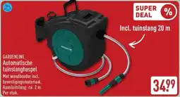 ALDI Gardenline Automatische tuinslanghaspel aanbieding