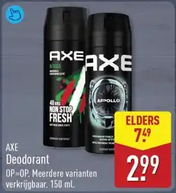 ALDI Axe Deodorant aanbieding