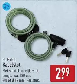 ALDI Ride+go Kabelslot aanbieding