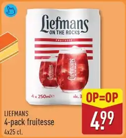 ALDI Liefmans 4-pack fruitesse aanbieding
