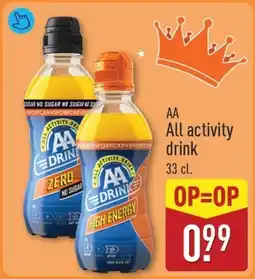 ALDI AA All activity drink aanbieding