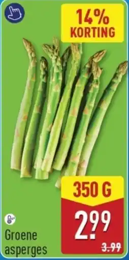 ALDI Groene Asperges aanbieding