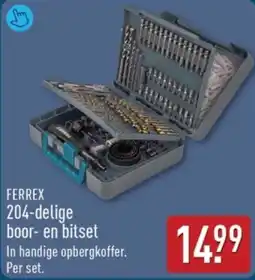 ALDI Ferrex 204 Delige boor en bitset aanbieding