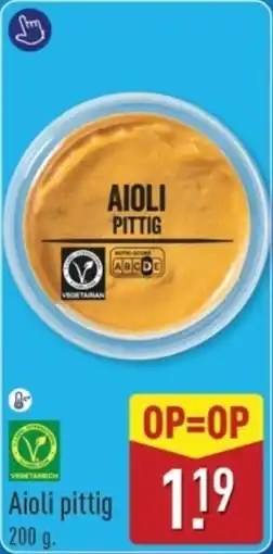 ALDI Aioli Pittig aanbieding