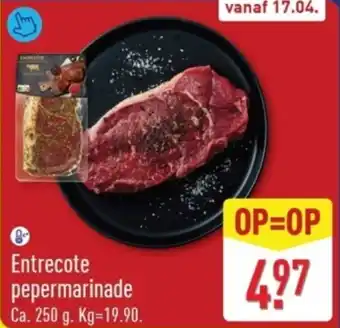 ALDI Entrecote Pepermarinade aanbieding