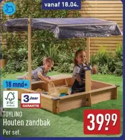 ALDI Toylino Houten Zandbak aanbieding