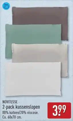 ALDI Novitesse 2-pack kussenslopen aanbieding