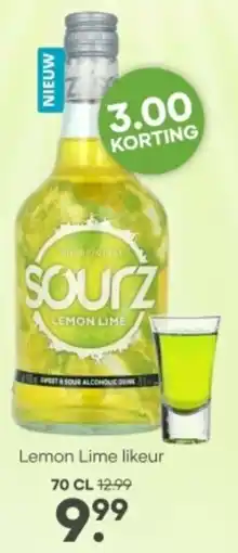 Mitra Sourz Lemon Lime likeur aanbieding