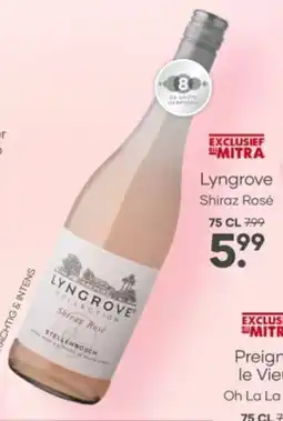 Mitra Lyngrove Shiraz Rosé aanbieding