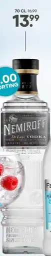 Mitra Nemiroff de luxe vodka premiom aanbieding