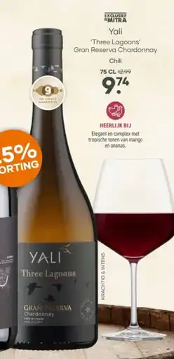 Mitra 'Three Lagoons' Gran Reserva Chardonnay aanbieding