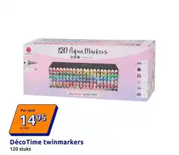 Action DécoTime twinmarkers aanbieding
