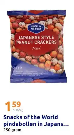 Action Snacks of the World pindabollen in Japanse stijl Mild aanbieding