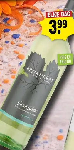 Dirck 3 Broadleaf Pinot Grigio 75 cl aanbieding