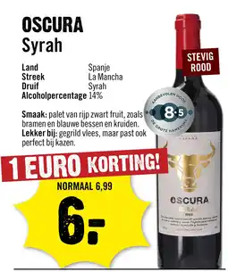 Dirck 3 Oscura Syrah Edicion Limitada 75 cl aanbieding