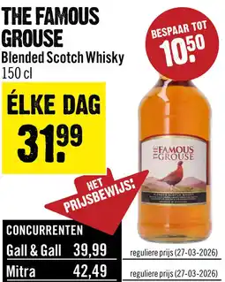 Dirck 3 The Famous Grouse Whisky 150 cl aanbieding