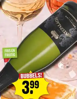 Dirck 3 Montepalacio Sparkling 75 cl aanbieding