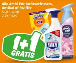 Poiesz Alle Ambi Pur luchtverfrissers, Antikal of Swiffer aanbieding