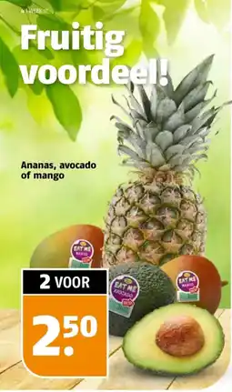 Poiesz Ananas, avocado of mango aanbieding