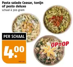 Poiesz Pasta salade Ceasar, tonijn of pesto deluxe aanbieding