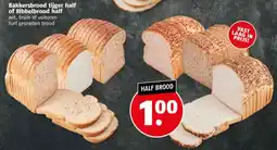Poiesz Bakkersbrood tijger half of Ribbelbrood half aanbieding