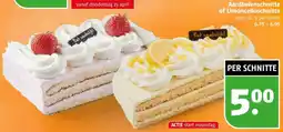 Poiesz Aardbeienschnitte of Limoncelloschnitte aanbieding
