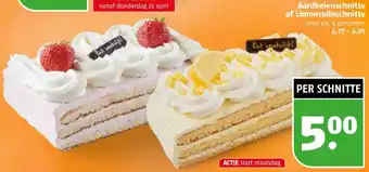 Poiesz Aardbeienschnitte of Limoncelloschnitte aanbieding
