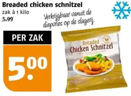 Poiesz Breaded chicken schnitzel aanbieding