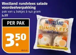 Poiesz Westland rundvlees salade voordeelverpakking aanbieding
