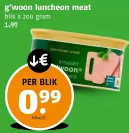 Poiesz g'woon luncheon meat aanbieding