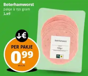 Poiesz Boterhamworst aanbieding